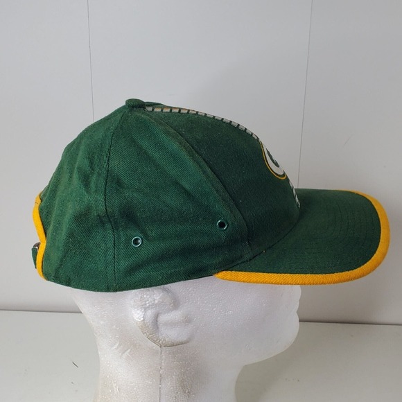 VTG Green Bay Packers Embroidered Logo Strapback Hat Logo Athletic Pro Line Cap - Picture 7 of 11